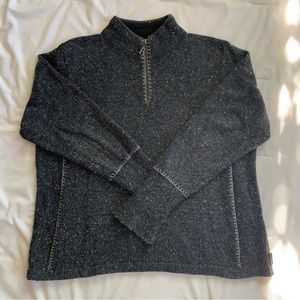 Gray Heather Wool Sweater